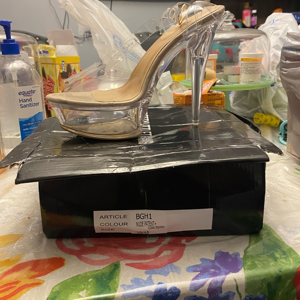 Clear Platform Exotic Heels